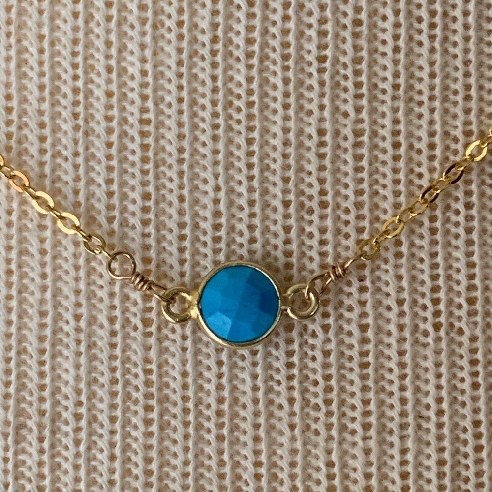Turquoise and Gold Necklace
